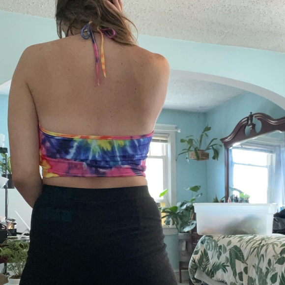 Rainbow Halter Tie Top - Picture 3 of 8
